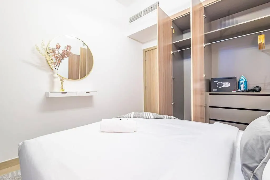 Apartament Chic 2Br With Partial Burj Khalifa View Dubaj Zjednoczone Emiraty Arabskie